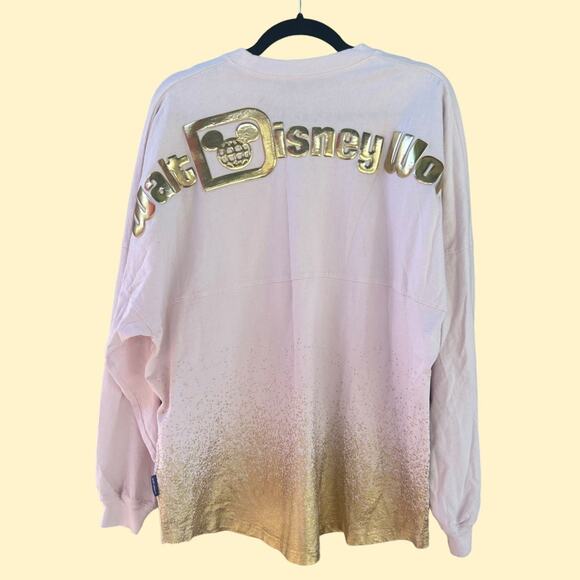 Disney World Parks New Year’s Eve Champagne Pink Gold Spirit Jersey 2021 Large - Picture 1 of 7